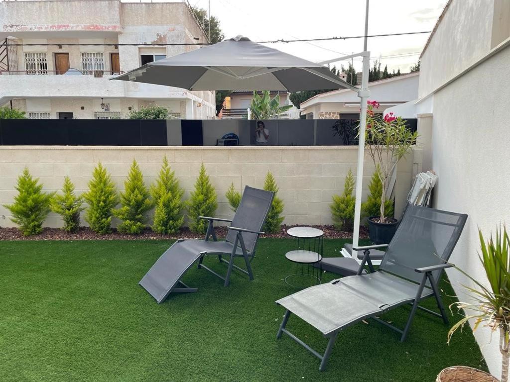 Beach Bungalow With Swiming Pool And Long Terrace San Javier Buitenkant foto